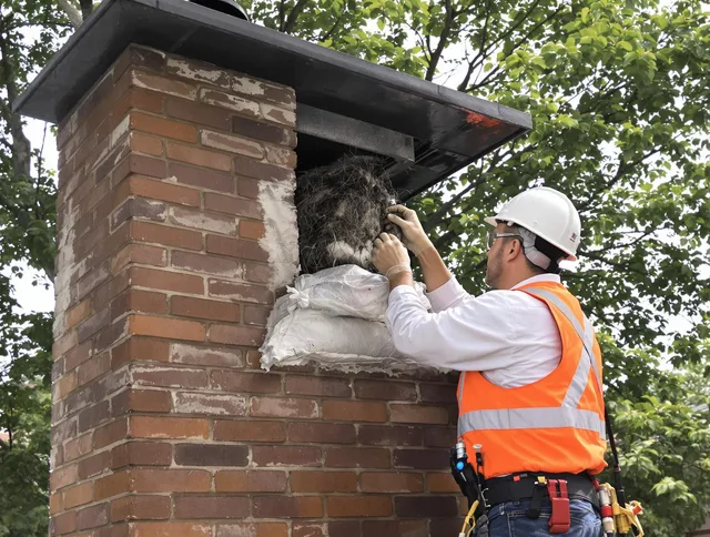 Humane removal of debris and animals by Oxford Chimney Sweep in Oxford, CT