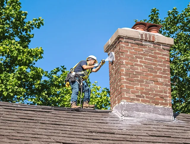 Oxford Chimney Sweep performing an inspection with advanced tools in Oxford, CT