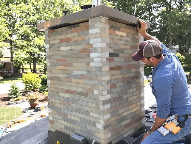 Oxford Chimney Sweep completing a modern chimney remodel in Oxford, CT