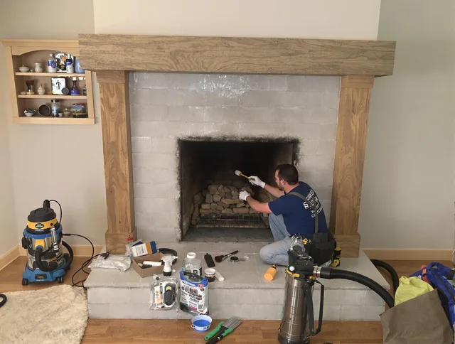 Detailed creosote removal process by Oxford Chimney Sweep in Oxford, CT
