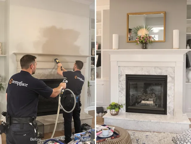Professional soot removal by Oxford Chimney Sweep team in Oxford, CT